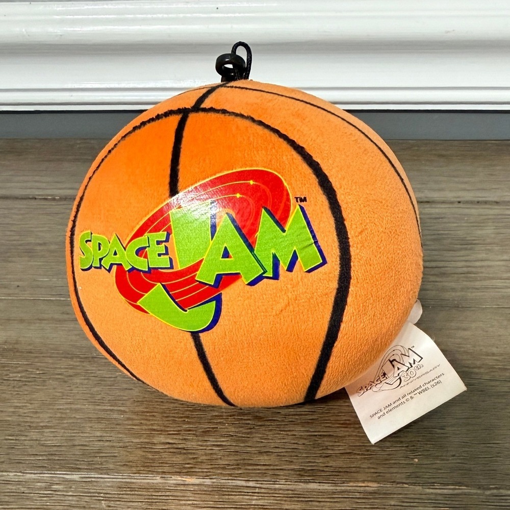 Space Jam 30th Anniversary Basketball Plush Clip On Keychain Warner Bros